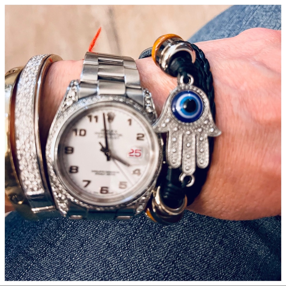 Hand Hamsa Cuff Bracelet